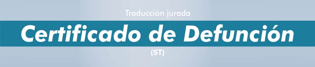 Traducciones certificado Defunción Alicante