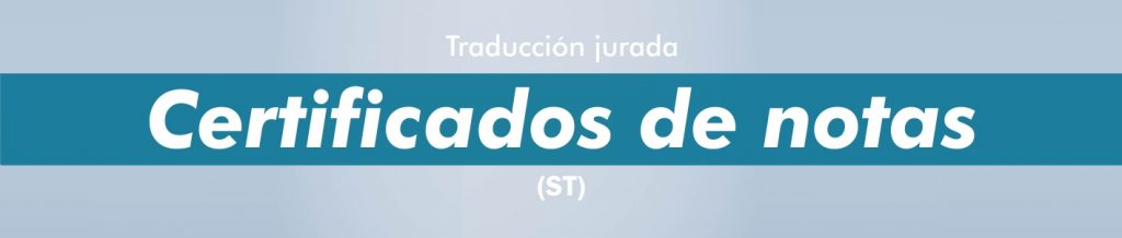 Traducciones certificado de notas inglés Madrid