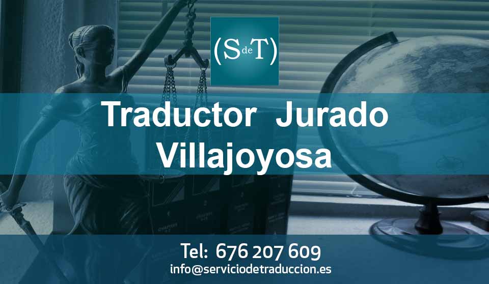 Traductor jurado Villajoyosa